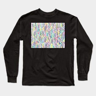 Rainbow Sea Weed Print Long Sleeve T-Shirt